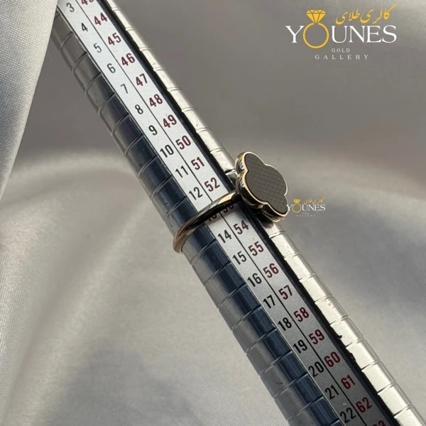 انگشتر ونکلیف مشکی طلا